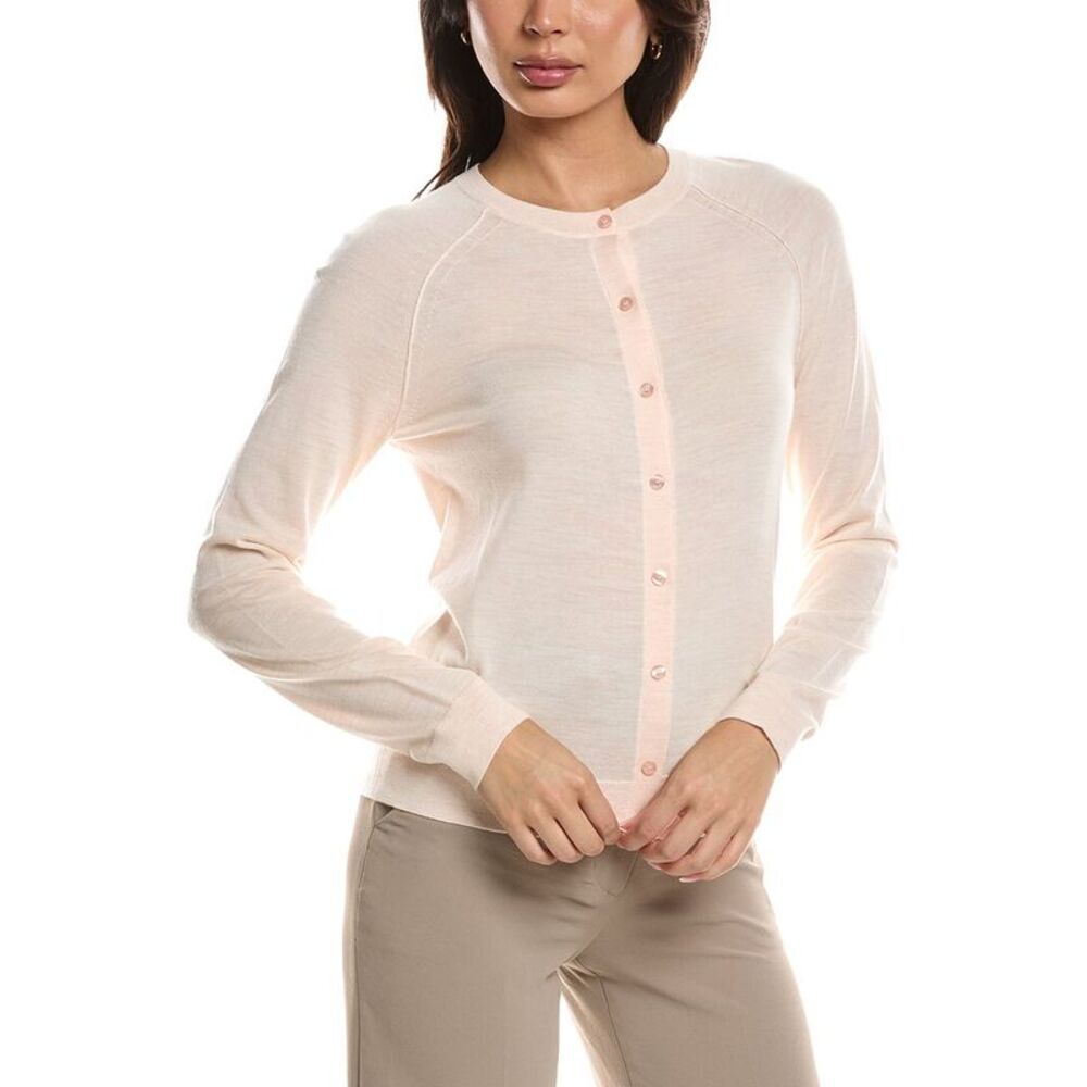 Hugo Boss Womens  Fonami Wool Cardigan, Beige